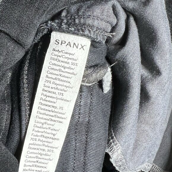 Spanx Stretch Twill Cargo Ankle Jogger Pants Black Stretchy Women’s Size Small - Picture 10 of 12